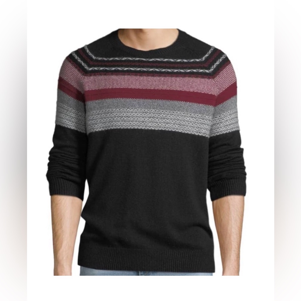 Atm Anthony Thomas Melillo Men’s Fair Isle Sweater Merino Wool- Size Xs